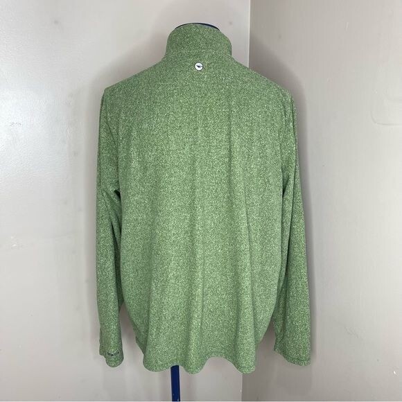 Hi Tec Half Zip XXL Mens Fleece Pullover Sweater Green long Sleeves - Picture 4 of 12